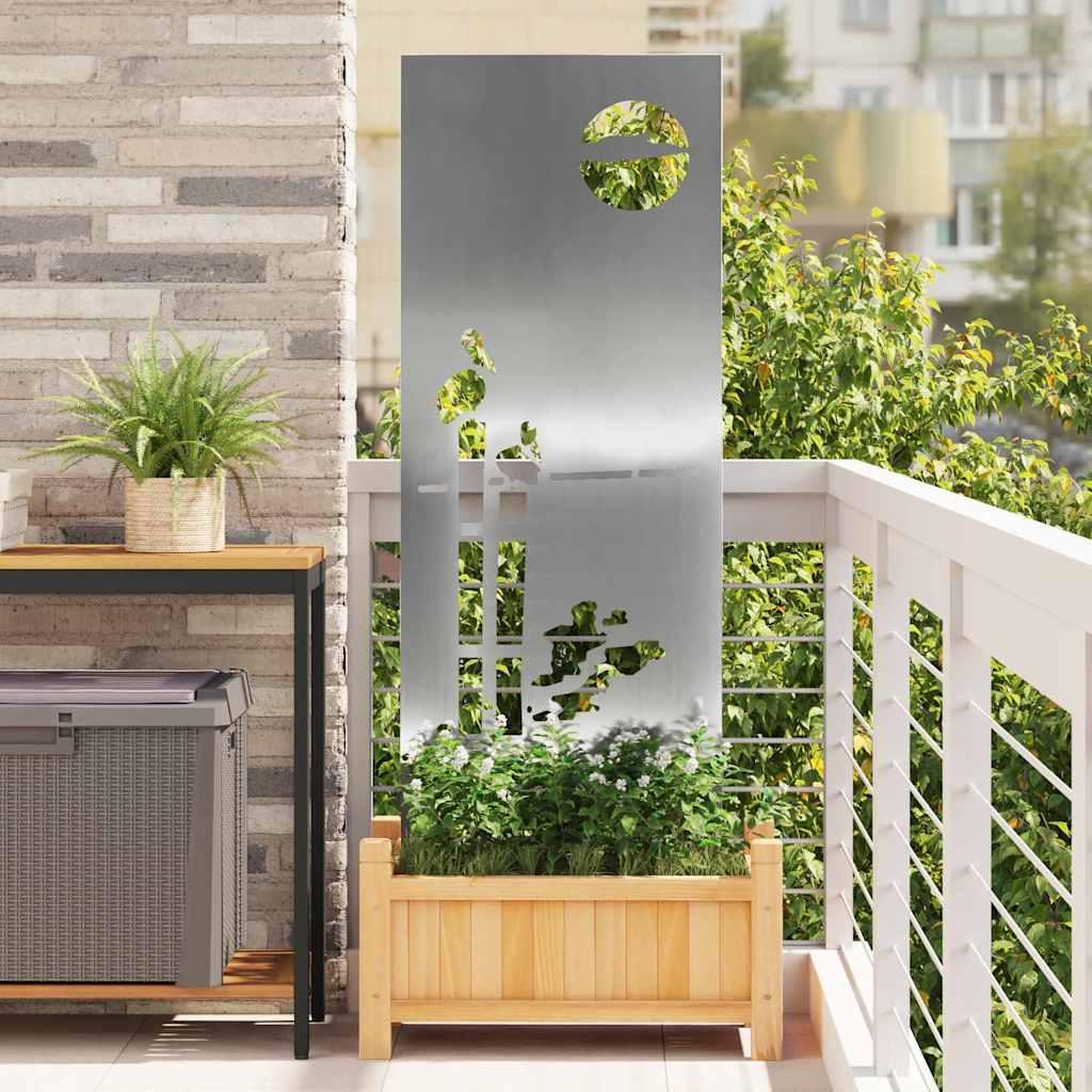 Have privatliv skærm Sølv 50 x 140 cm Galvaniseret stål