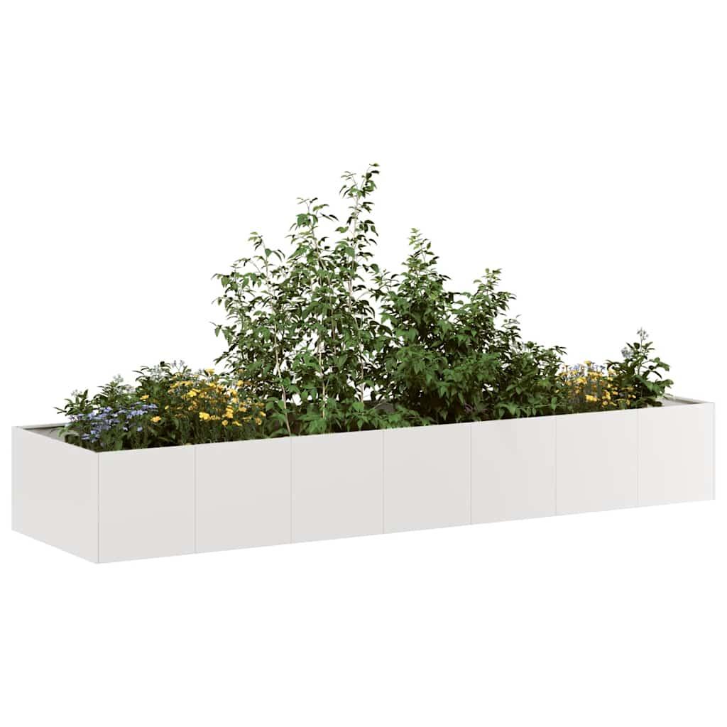Plantekasse 280x80x40 cm rustfrit stål