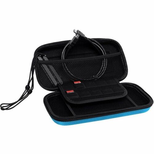 Nintendo Switch etui med skærmbeskyttelse - Trust GTX 1248S, blå/rød