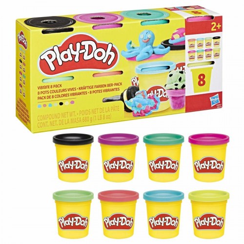 Modellervoks Play-Doh - sæt med 8 farver