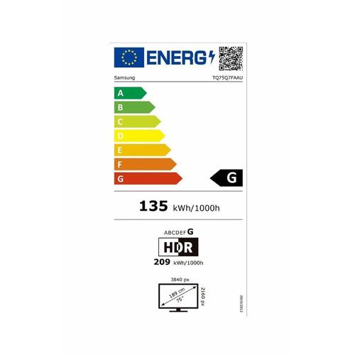Smart TV 75" Samsung QLED 4K Ultra HD HDR (Tizen)