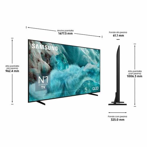 Smart TV 75" Samsung QLED 4K Ultra HD HDR (Tizen)