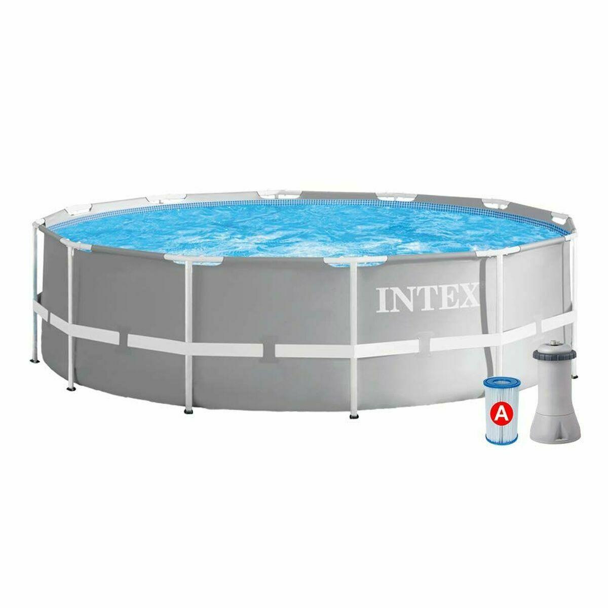 Fritstående Pool Intex Prism Frame 366 × 76 Cm Med Filterpumpe 6 503 L