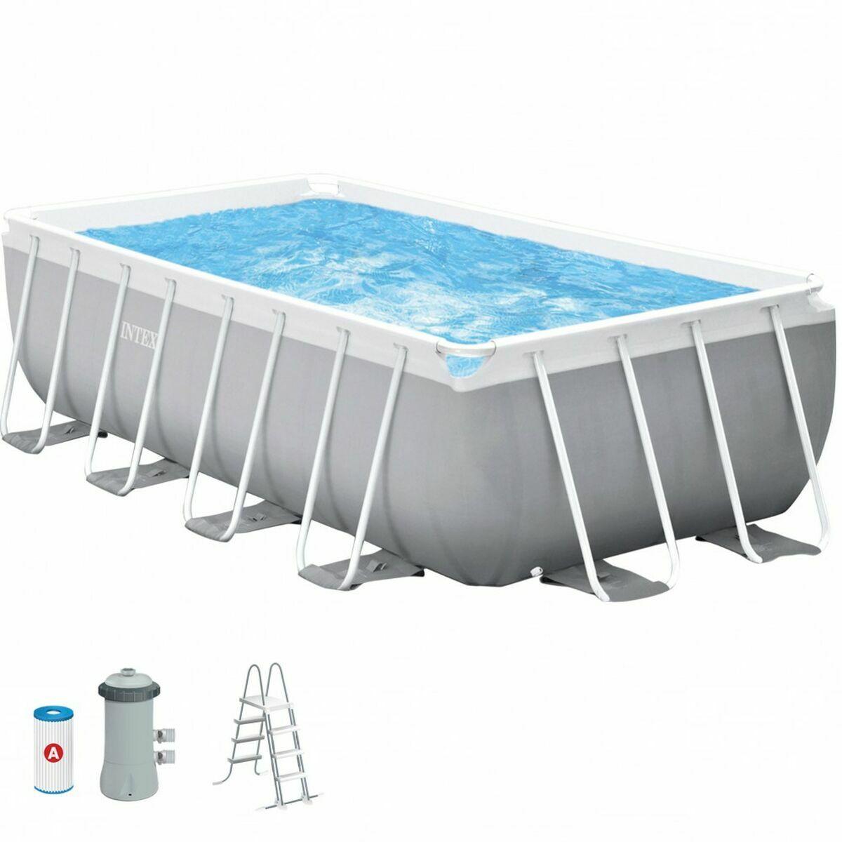 Fritstående Pool Intex 8 418 L Rektangulær 400 × 200 × 122 Cm