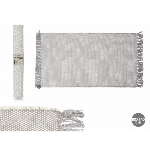 Gråt tæppe 140 × 80 cm - sæt med 6
