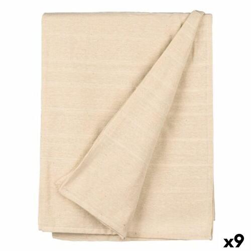 Sengetæppe beige 180 × 240 cm med striber - (9 stk.)