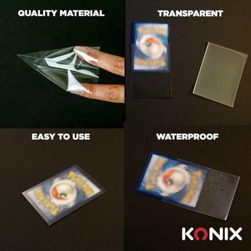 KONIX Perfect Sleeves - kortlommer 100 stk., gennemsigtig