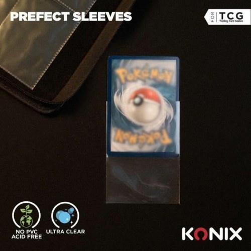 KONIX Perfect Sleeves - kortlommer 100 stk., gennemsigtig