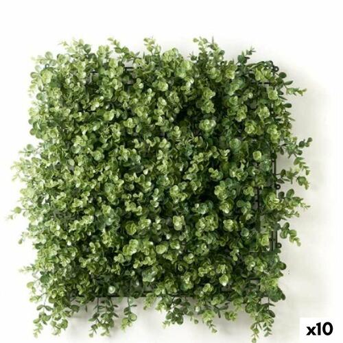 Kunstig plantevæg Ibergarden - grøn plast, 50 x 50 cm (10 stk.)