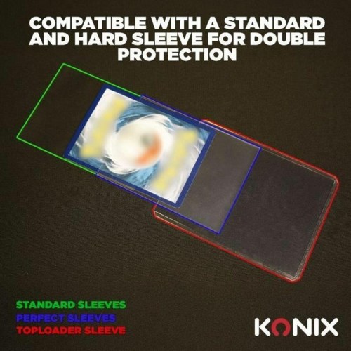KONIX kortlommer - 100 stk. gennemsigtige sleeves (standard)