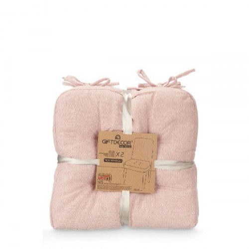 Stolhynder - pink 40 × 40 × 7 cm, sæt á 2 (6 sæt)