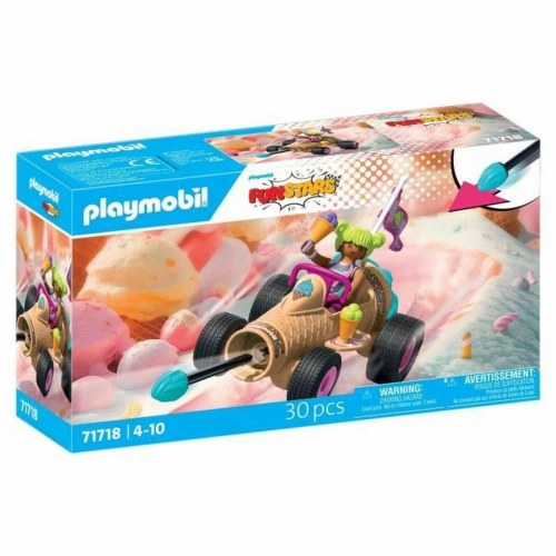 Legetøjssæt Playmobil FunStars Racing isvaffel - 30 dele
