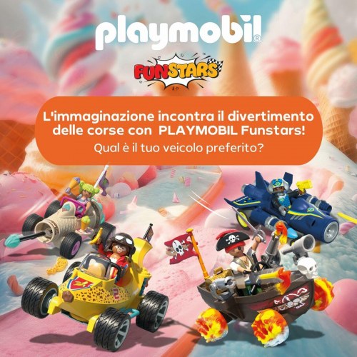 Legetøjssæt Playmobil FunStars Racing isvaffel - 30 dele