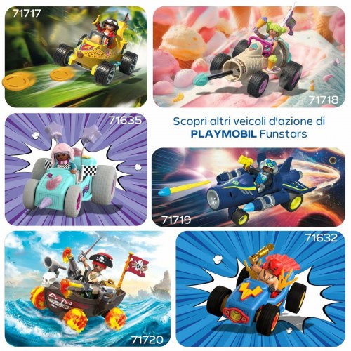 Legetøjssæt Playmobil FunStars Racing isvaffel - 30 dele