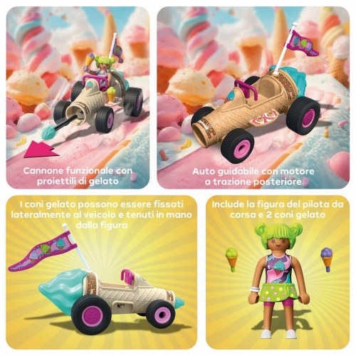 Legetøjssæt Playmobil FunStars Racing isvaffel - 30 dele