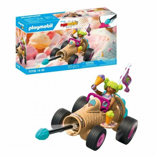 Legetøjssæt Playmobil FunStars Racing isvaffel - 30 dele