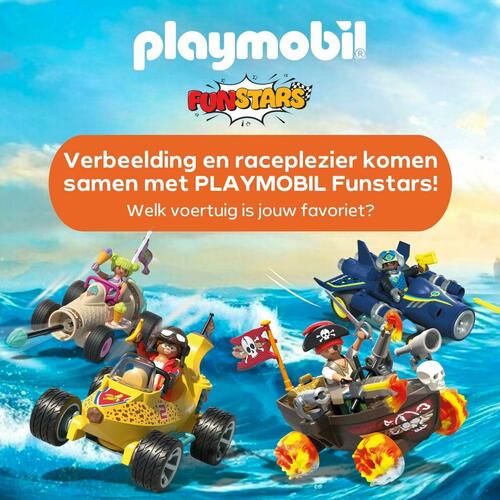 Legetøjssæt Playmobil Racing piratskib - 45 dele