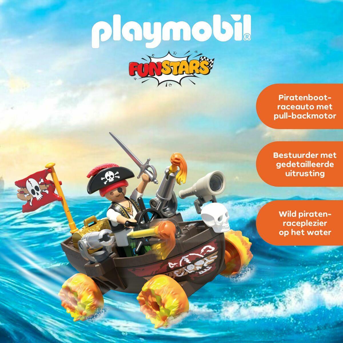 Legetøjssæt Playmobil Racing piratskib - 45 dele