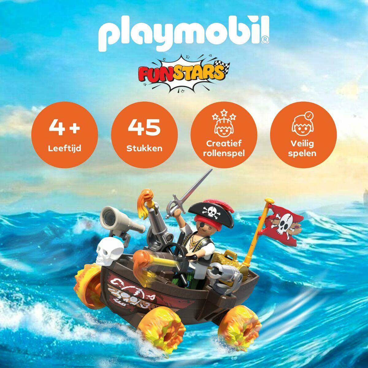Legetøjssæt Playmobil Racing piratskib - 45 dele