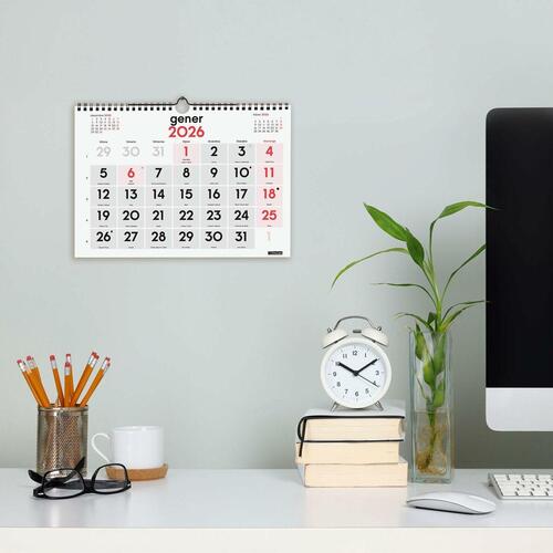 Vægkalender Finocam A4 - månedsoversigt 30 × 21 cm