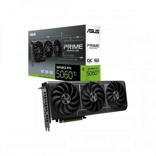Asus GeForce RTX 5060 Ti - 16 GB GDDR7 grafikkort (3x blæsere)