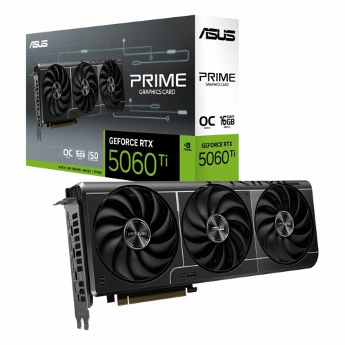 Asus GeForce RTX 5060 Ti - 16 GB GDDR7 grafikkort (3x blæsere)