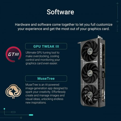 Asus GeForce RTX 5060 Ti - 16 GB GDDR7 grafikkort (3x blæsere)