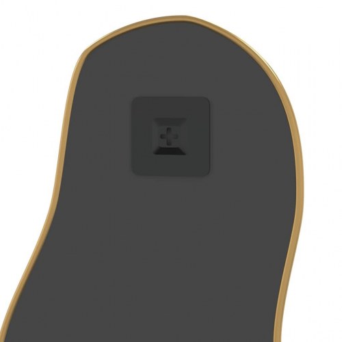 Vægspejl 60 × 25 cm - guldfarvet, organisk form