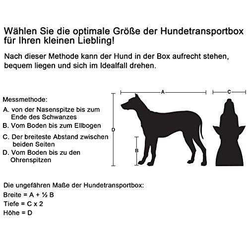 Hundebur stof – FEANDREA sammenklappeligt, 70 × 52 × 52 cm, sort