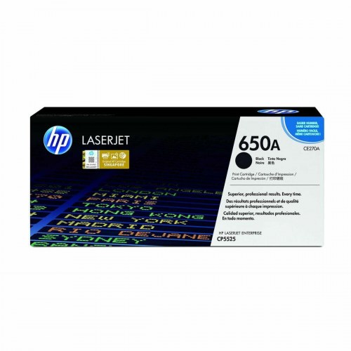 Toner til laserprinter HP 650A CE270A - sort