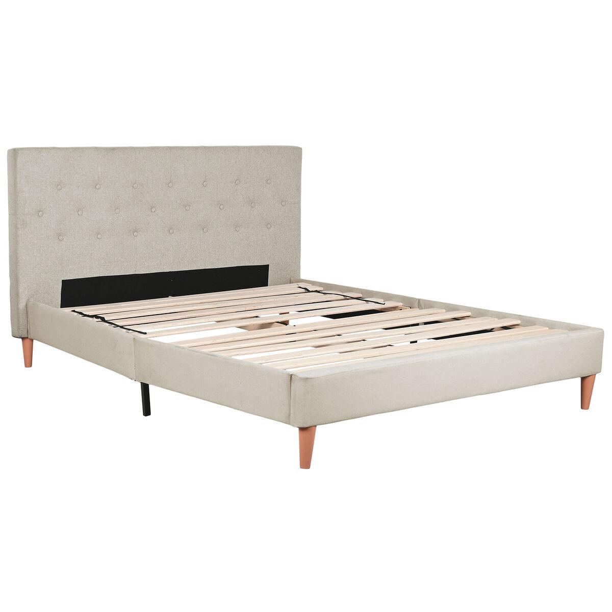 Seng med sengegavl - beige, 170 × 219 × 104 cm