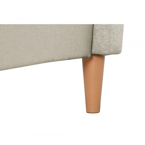 Seng med sengegavl - beige, 170 × 219 × 104 cm
