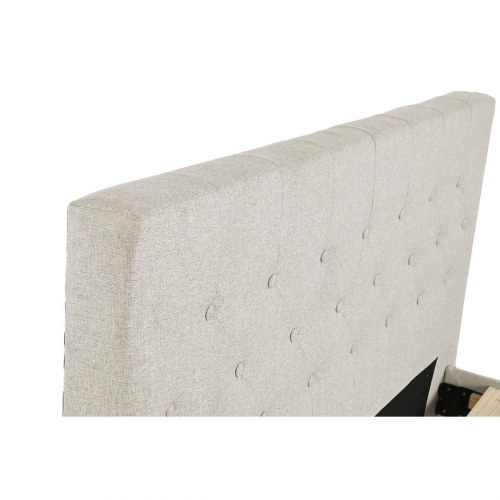 Seng med sengegavl - beige, 170 × 219 × 104 cm