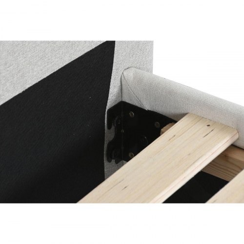 Seng med sengegavl - beige, 177 × 219 × 108 cm