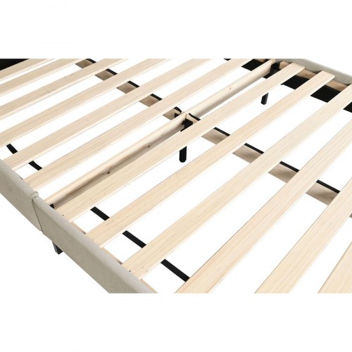 Seng med sengegavl - beige, 177 × 219 × 108 cm