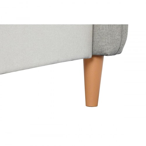 Seng med sengegavl - beige, 177 × 219 × 108 cm