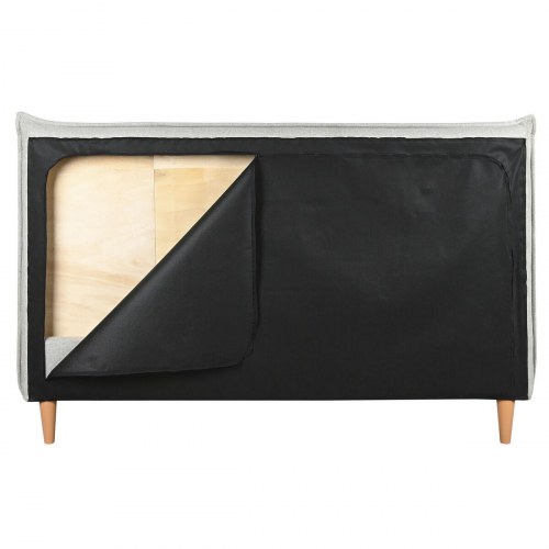 Seng med sengegavl - beige, 177 × 219 × 108 cm