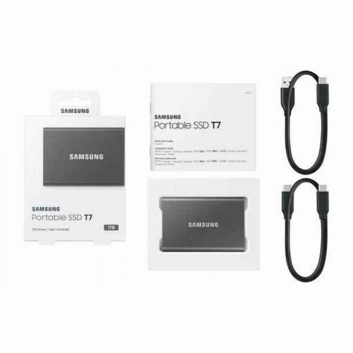 Ekstern SSD Samsung T7 1 TB (grå)