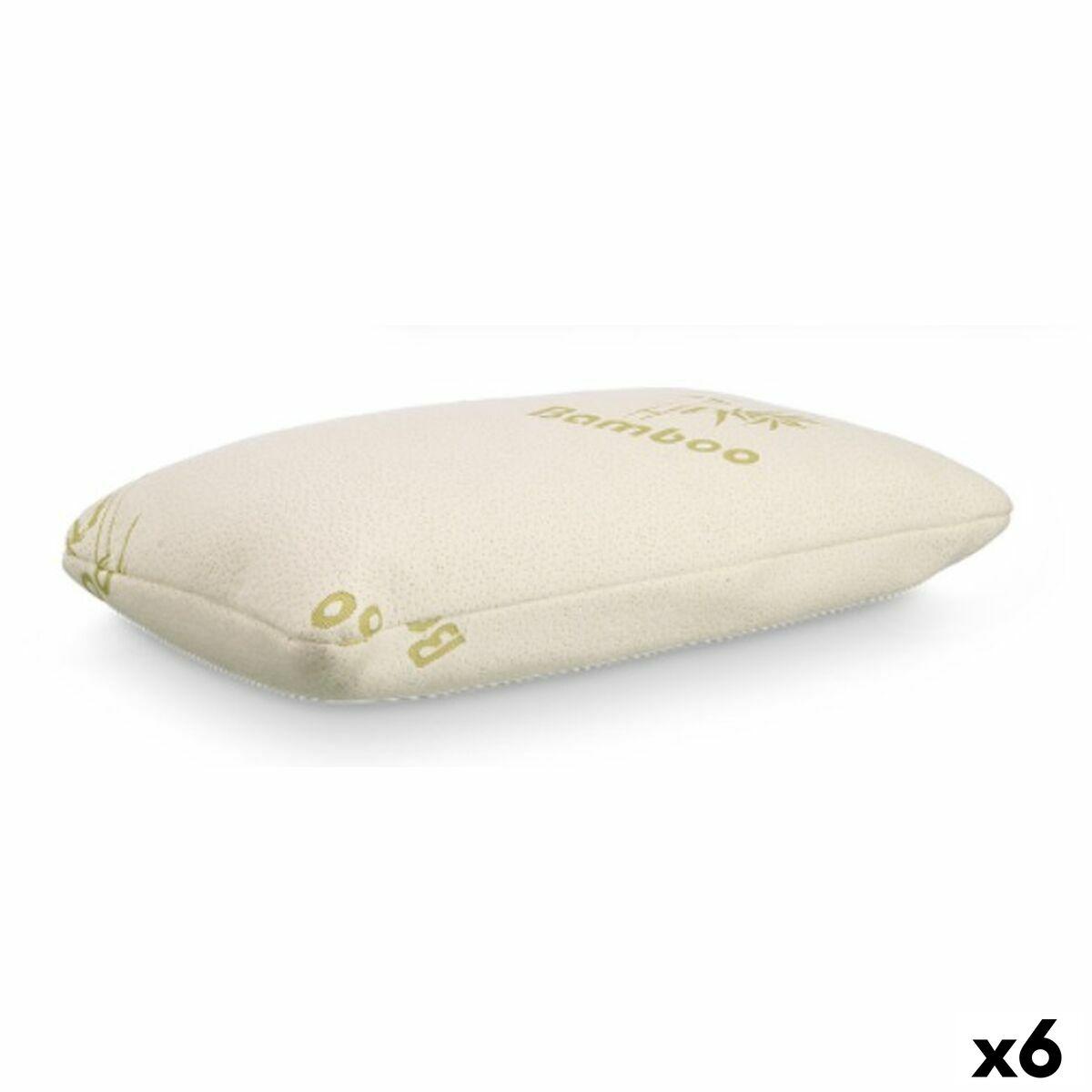 Hovedpude memoryskum - hvid 70 × 15 × 40 cm (6 stk.)