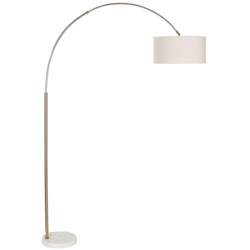 Gulvlampe bue - hvid/beige/guld, 126 × 40 × 193 cm