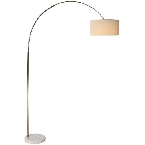 Gulvlampe bue - hvid/beige/guld, 126 × 40 × 193 cm