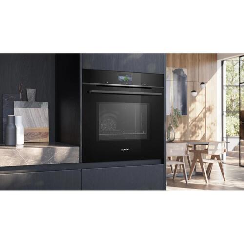Indbygningsovn Siemens HM776GKB1 - 67 l, 3.600 W, sort