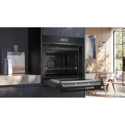 Indbygningsovn Siemens HM776GKB1 - 67 l, 3.600 W, sort