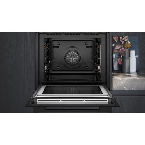 Indbygningsovn Siemens HM776GKB1 - 67 l, 3.600 W, sort