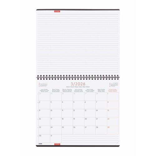 Vægkalender Finocam arranger - grå, 25 × 20 cm