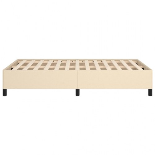 Sengeramme uden madras 120 x 190 cm stof - cremefarvet