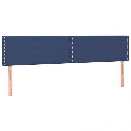 Kontinentalseng med madras 120×190 cm - stof, blå