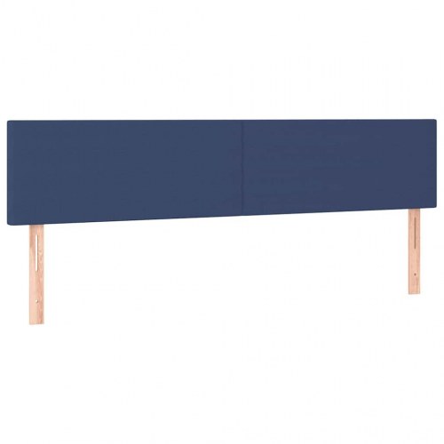 Kontinentalseng med madras 120×190 cm - stof, blå