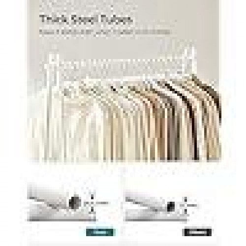 Tøjstativ SONGMICS – garderobestativ med bøjlestang og hylde, stål, 33,5 × 92,5 × 153 cm, hvid