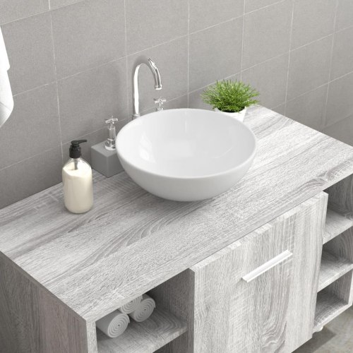 Bordvask hvid 28 x 28 x 10 cm keramik